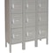 Global Industrial Six Tier Locker, 12x15x12, 18 Door, Unassembled, Gray 652057GY - alternate 8